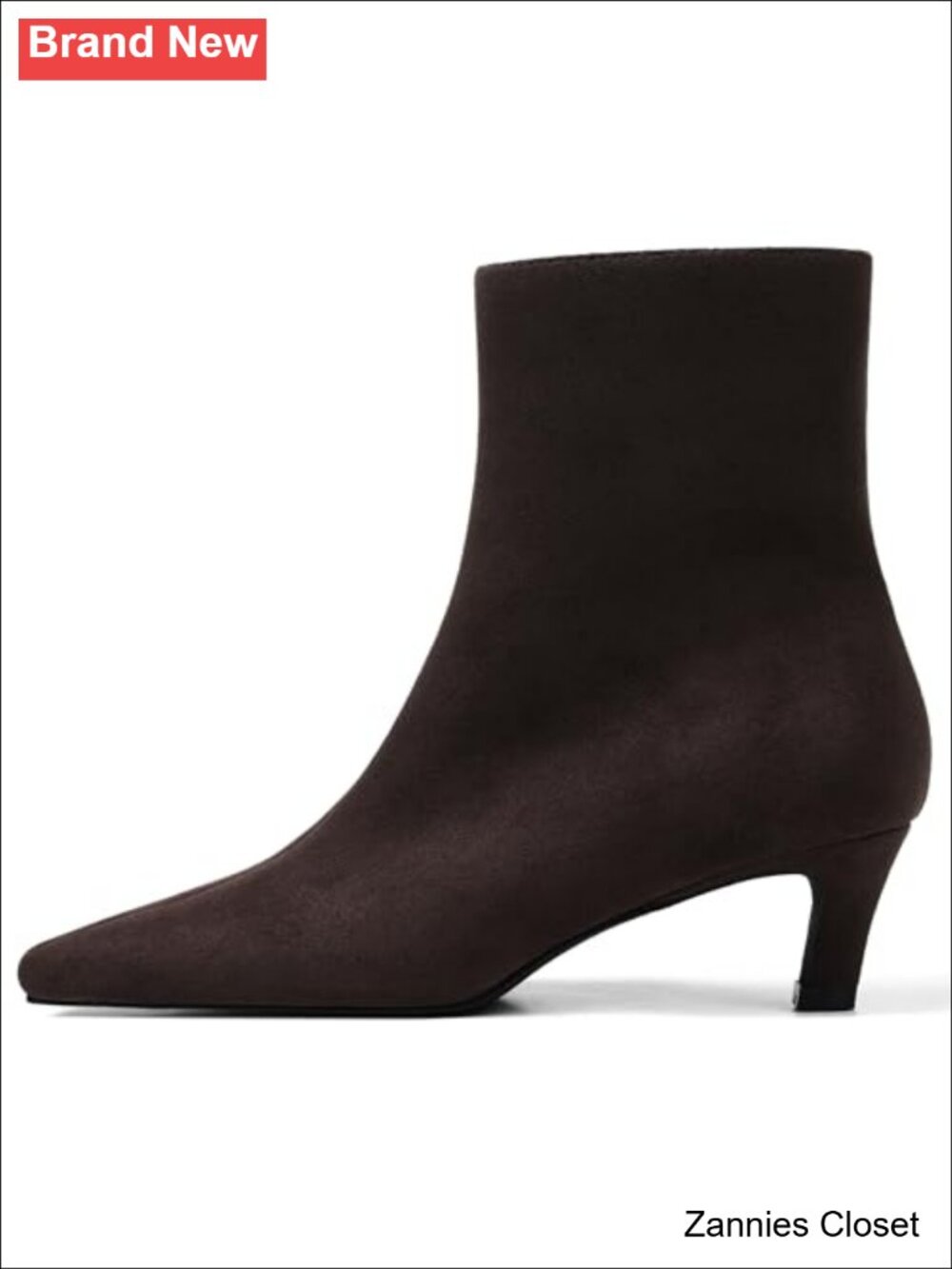 ✨ Women's Kitten Heel Ankle Boots Square Toe Suede Booties